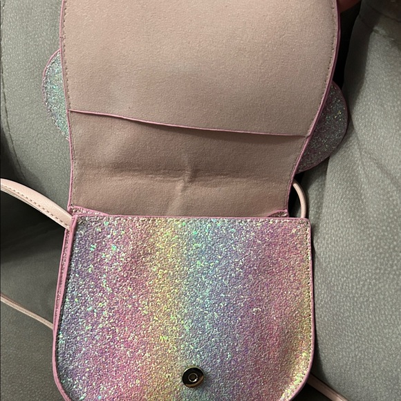 Glittery Pink Kids Mouse Ear Bag - Picture 2 of 3